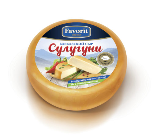 Сыр свежий "Favorit cheese" сулугуни копченый