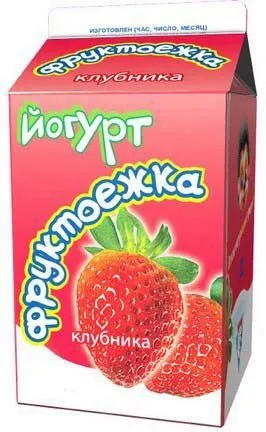 фотография продукта Йогурт фруктовый "клубника" 2,5%