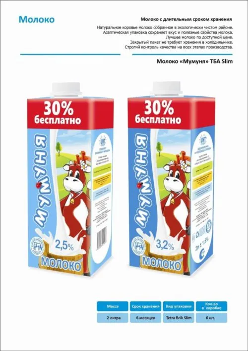 фотография продукта Молоко ультра пастеризованное.казахстан.