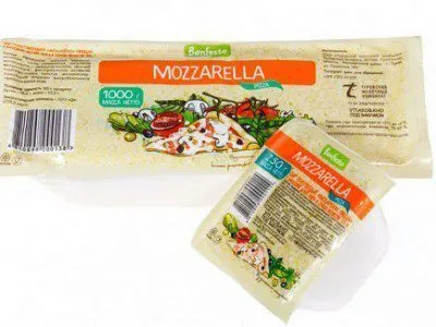 фотография продукта Сыр Моцарелла для пиццы Бонфесто
