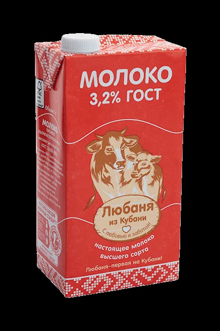 Фотография продукта Молоко любаня из кубани кр.