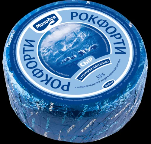 Фотография продукта Рокфорти 55% с голубой плесенью в Москве