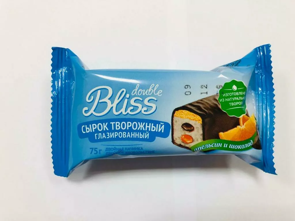 Фотография продукта Сырок творожный глазир «bliss bouble»  
