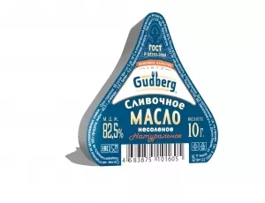фотография продукта Масло сливочное "gudberg" 82...кг